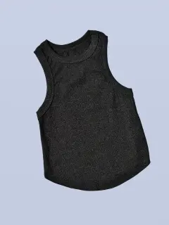 TOP BASICO GRIS SIN MANGAS