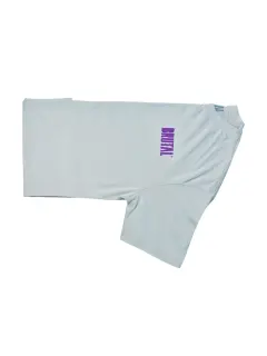 FRANELA OVERSIZE GRIS BRUTAL MORADO