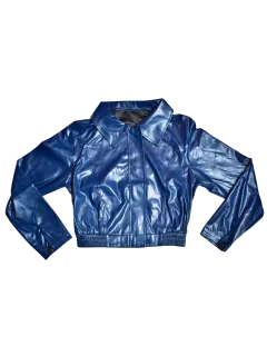 CHAQUETA AZUL CUERO