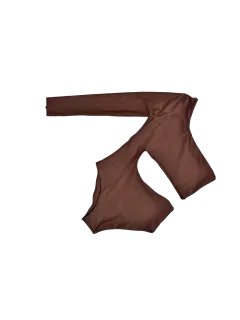BODY ASIMETRICO MARRON