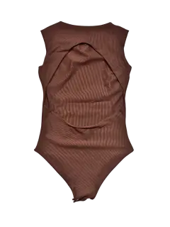 BODY OPEN BACK MARRON