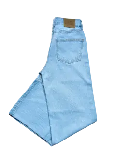 JEAN WIDE LED DENIM CLARO