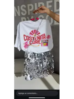 CARTERA PLATEADA BETSEY JHONSON