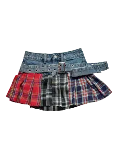 FALDA DENIM PATCHWORK