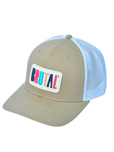 GORRA BEIGE LOGO MULTICOLOR