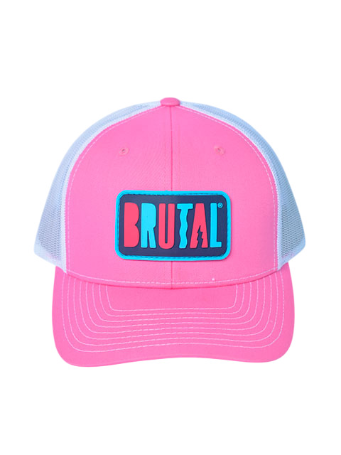 GORRA ROSADA LOGO AZUL Y ROSADO
